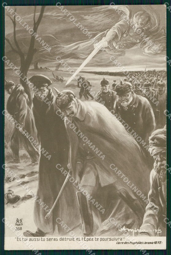 WWI WW1 Propaganda Patriotic War Humor Kaiser Wilhelm Kronprinz postcard XF3141 – fronte