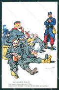 WWI WW1 Propaganda Patriotic War Humor Anti German Paris postcard XF3156 – fronte