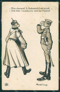 WWI WW1 Propaganda Patriotic War Humor Anti German postcard XF3169 – fronte