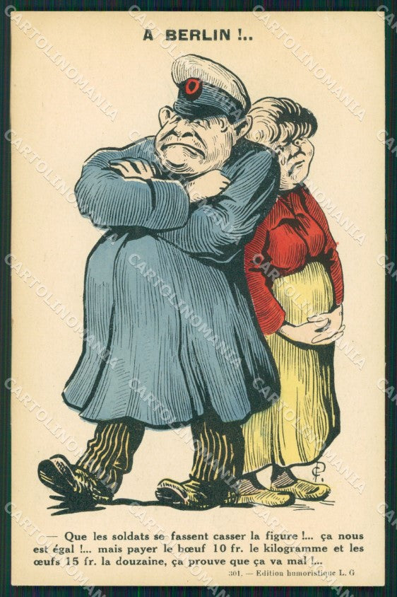 WWI WW1 Propaganda War Humor postcard XF3229 – fronte