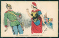 WWI WW1 Propaganda Patriotic War Humor Kaiser Wilhelm Map postcard XF3253 – fronte