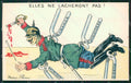 WWI WW1 Propaganda Patriotic Humor Kaiser Wilhelm Anti German postcard XF3270 – fronte