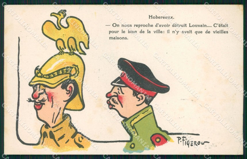 WWI WW1 Propaganda Patriotic War Humor Anti German postcard XF3295 – fronte