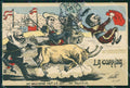 WWI WW1 Propaganda Patriotic Humor Kaiser Wilhelm Loubet Royalty postcard XF3307 – fronte