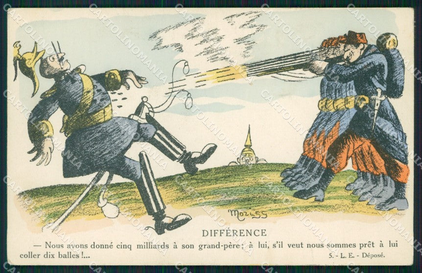 WWI WW1 Propaganda War Humor Kaiser Wilhelm Anti German Moriss postcard XF3308 – fronte