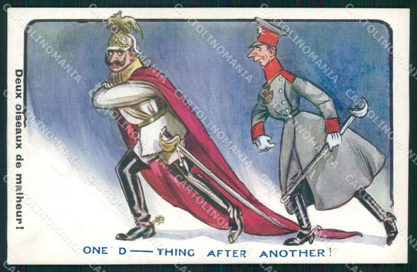 WWI WW1 Propaganda Patriotic War Humor Kaiser Wilhelm Kronprinz postcard XF3370 – fronte
