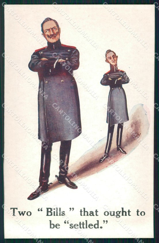 WWI WW1 Propaganda Patriotic War Humor Kaiser Wilhelm Kronprinz postcard XF3373 – fronte
