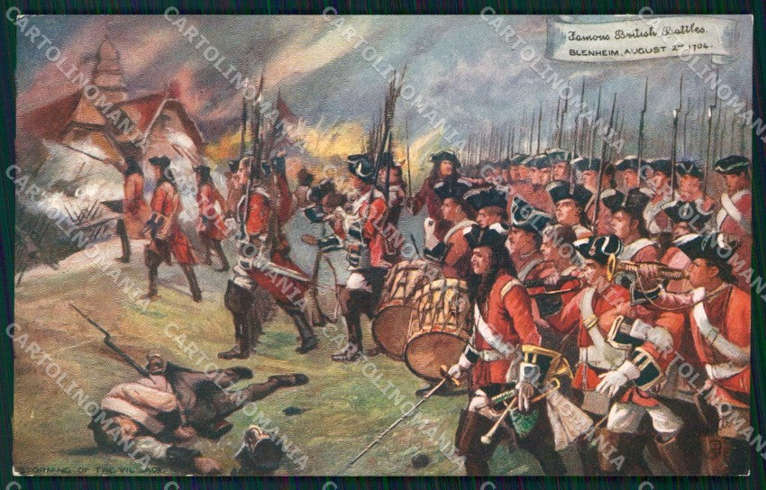 Military British Battles Blenheim Raphael Tuck 9134 postcard XF3402 – fronte