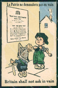 WWI WW1 Propaganda Patriotic War Humor Ludgate British postcard XF3421 – fronte