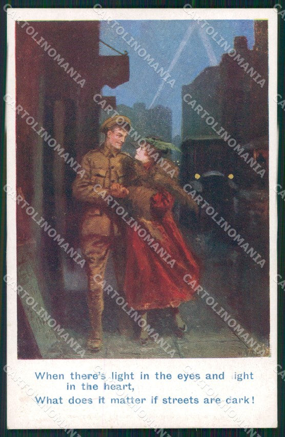 WWI WW1 Propaganda Patriotic War British Soldier Inter Art 1795 postcard XF3428 – fronte