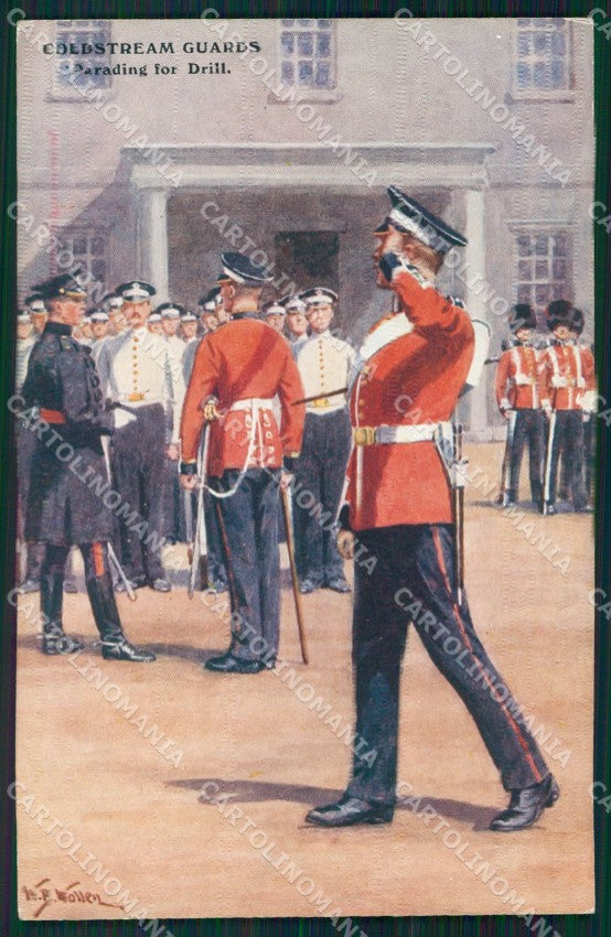 Military British Soldier Coldstream Guards postcard XF3454 – fronte