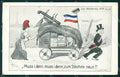 WWI WW1 German Propaganda Patriotic War Humor Anti French Loubet postcard XF3504 – fronte