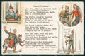 WWI WW1 German Propaganda Patriotic Humor Anti British French postcard XF3527 – fronte