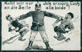 WWI WW1 German Propaganda Patriotic Humor Anti Russian French postcard XF3534 – fronte