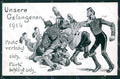 WWI WW1 German Propaganda War Humor Anti Russian British French postcard XF3542 – fronte