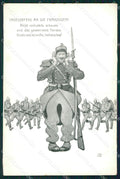 WWI WW1 German Propaganda Patriotic War Humor Anti French postcard XF3567 – fronte