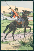 Military Russia Russian Soldier Horse Dmitroff Isioume Hussars postcard XF3618 – fronte