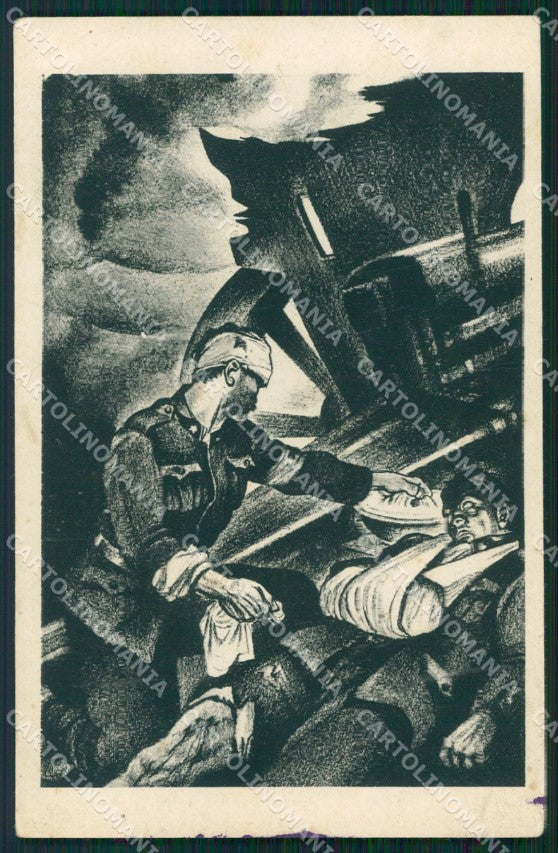 Militari Assistenza Orfani Sanatorio di Anzio Apolloni cartolina XF3685 – fronte