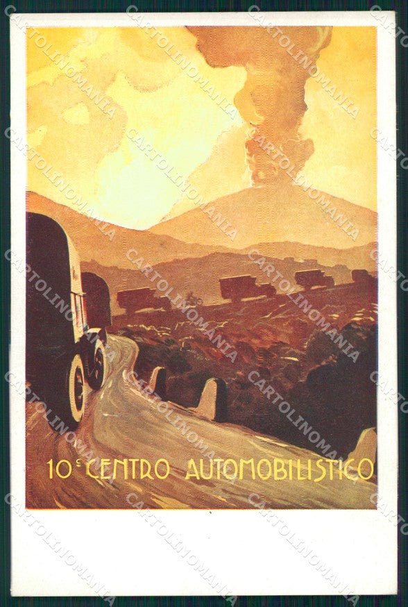 Militari 10º Centro Automobilistico Ferrari cartolina XF3704 – fronte