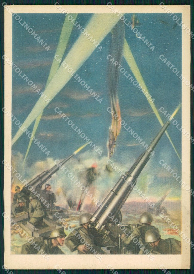 Militari Propaganda WWII Contraerei Bartoli FG cartolina XF3777 – fronte