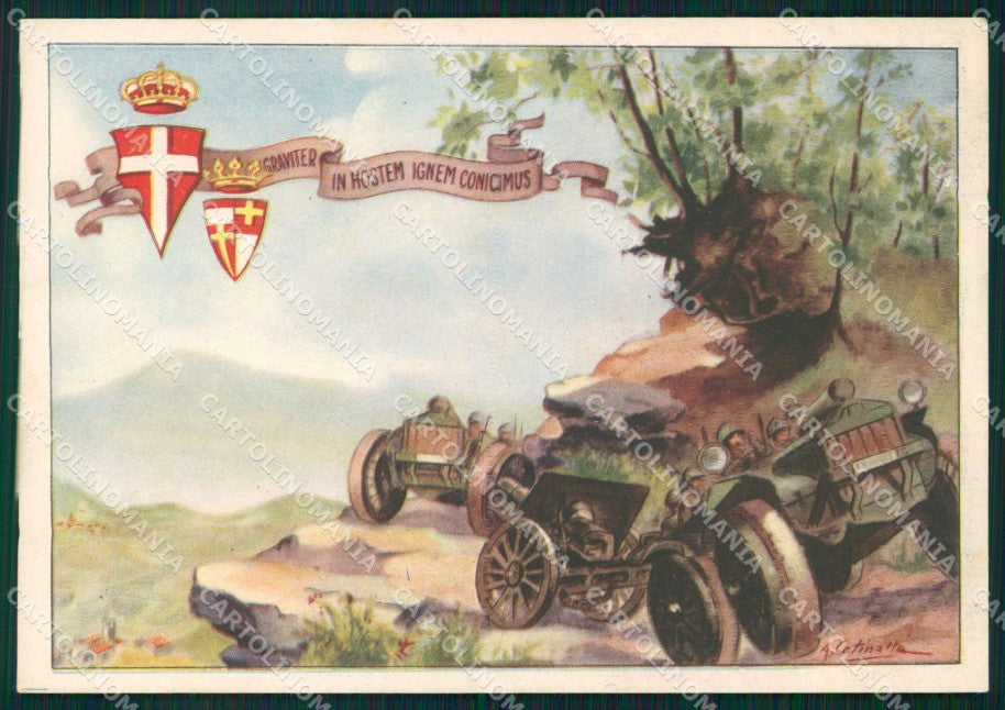 Militari I Reggimento Artiglieria Corpo Armata FG cartolina XF3790 – fronte
