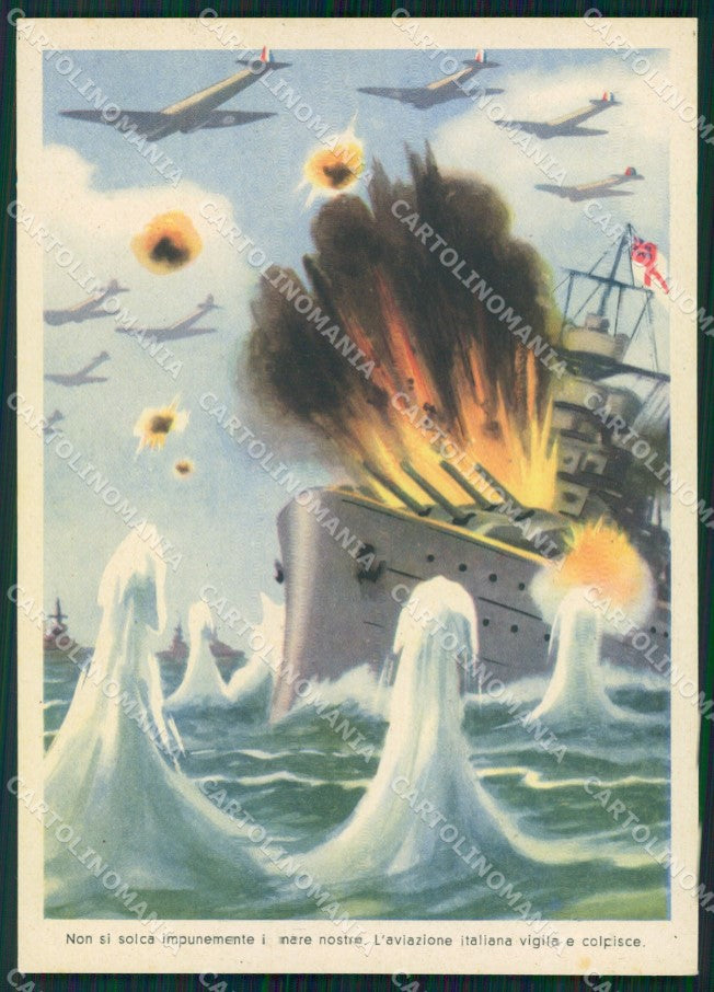 Militari Propaganda WWII Aviazione Sgrilli FG cartolina XF3822 – fronte