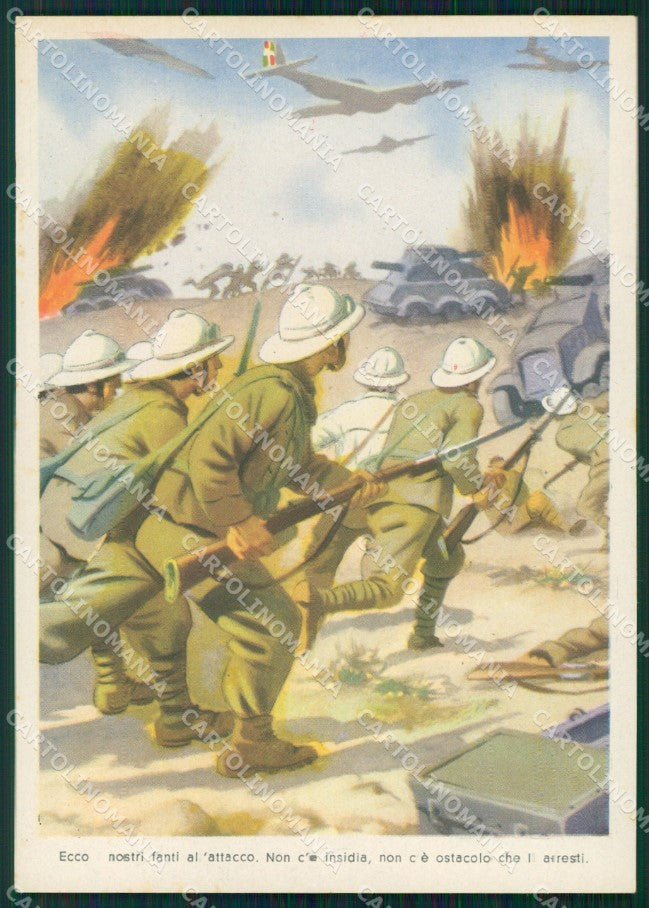Militari Propaganda WWII Africa Colonie Sgrilli FG cartolina XF3827 – fronte
