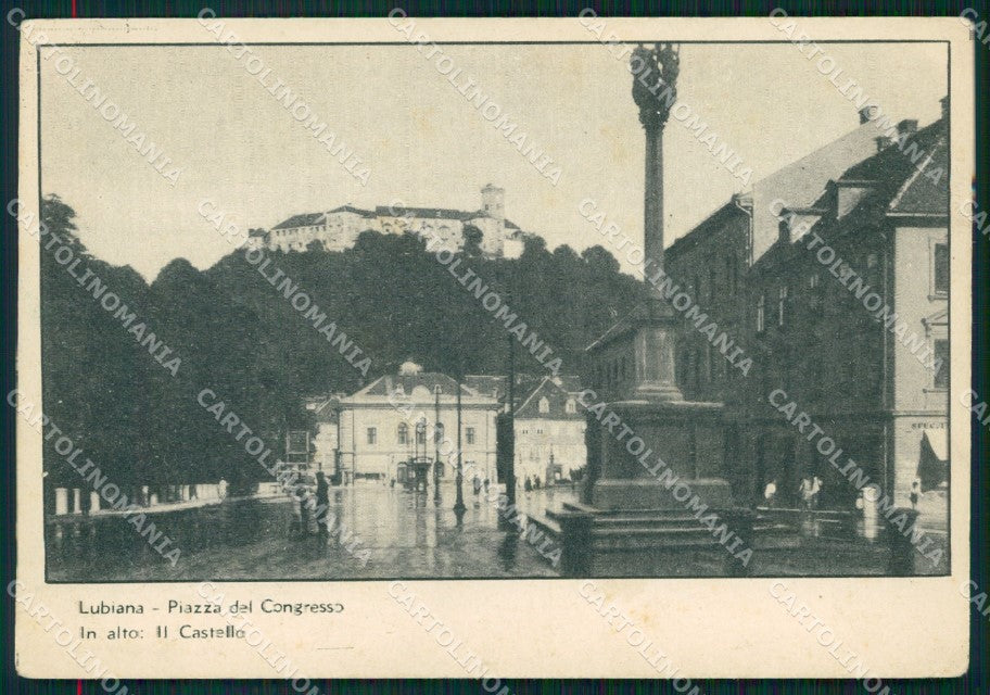 Militari Slovenia Lubiana Fascismo PNF STRAPPINO FG cartolina XF3883 – fronte