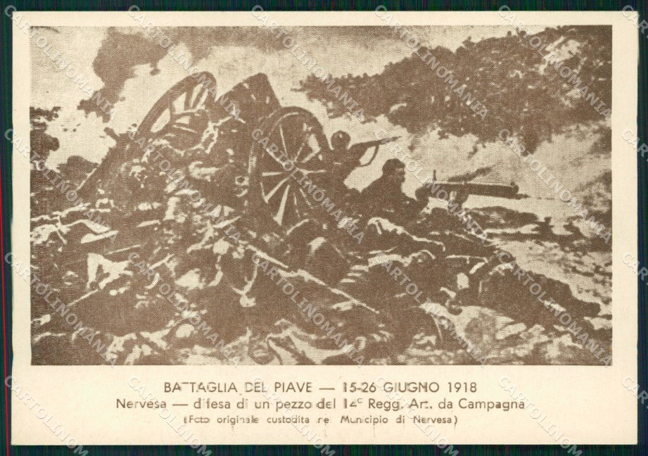 Militari 14º Reggimento Artiglieria da Campagna Grecia 1941 FG cartolina XF3884 – fronte