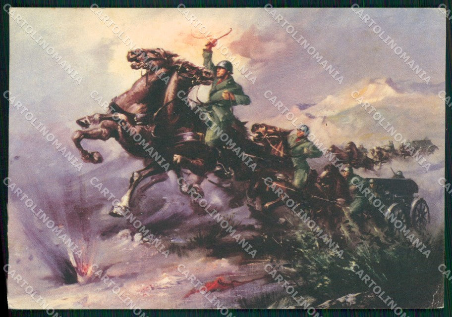 Militari I Reggimento Artiglieria Cacciatori delle Alpi FG cartolina XF3908 – fronte