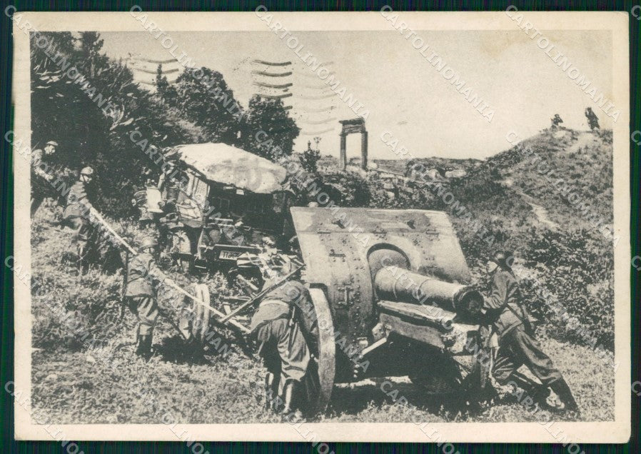 Militari 10º Reggimento Artiglieria Napoli SCOLLATA FG cartolina XF3928 – fronte