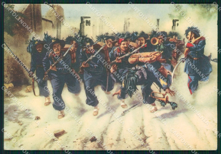Militari III Reggimento Bersaglieri FG cartolina XF3968 – fronte
