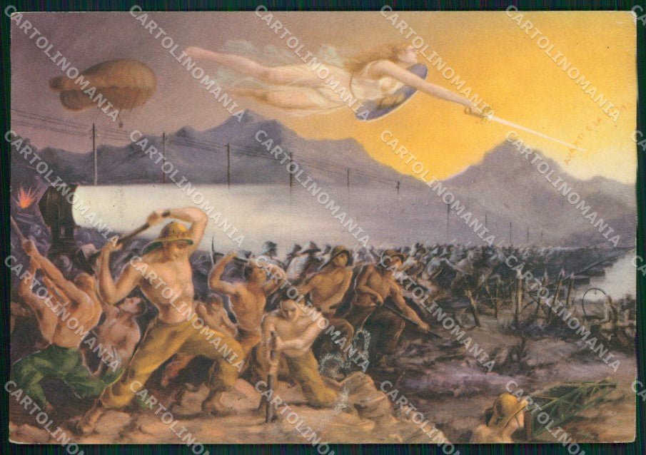 Militari VIII Reggimento Genio FG cartolina XF4122 – fronte