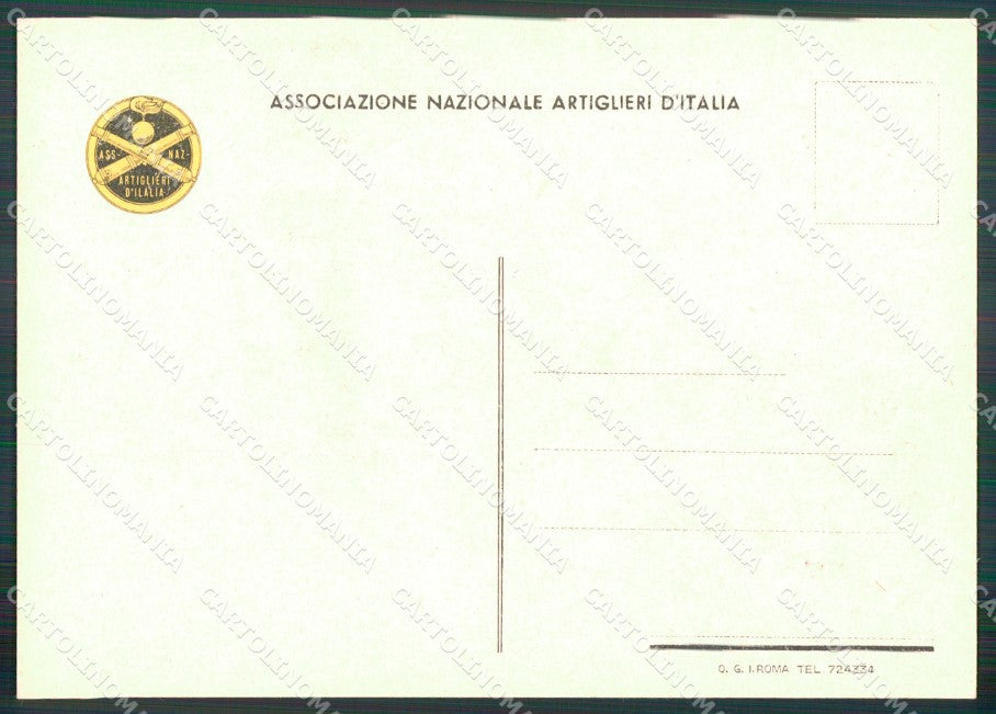 Militari Associazione Artiglieri D'Italia Firenze Abkasi FG cartolina XF4158 – retro