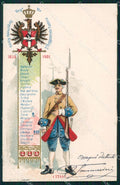 Militari Reggimentali II° Reggimento Fanteria cartolina XF4196 – fronte