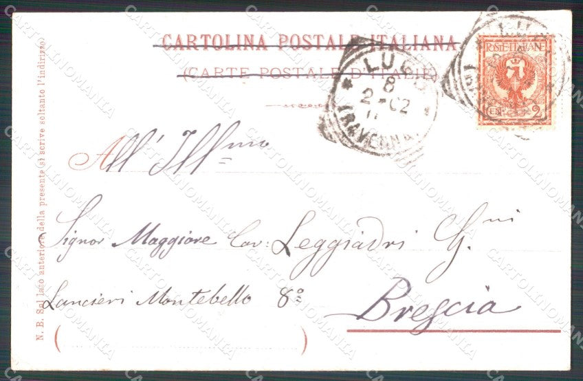 Militari Reggimentali II° Reggimento Fanteria cartolina XF4196 – retro