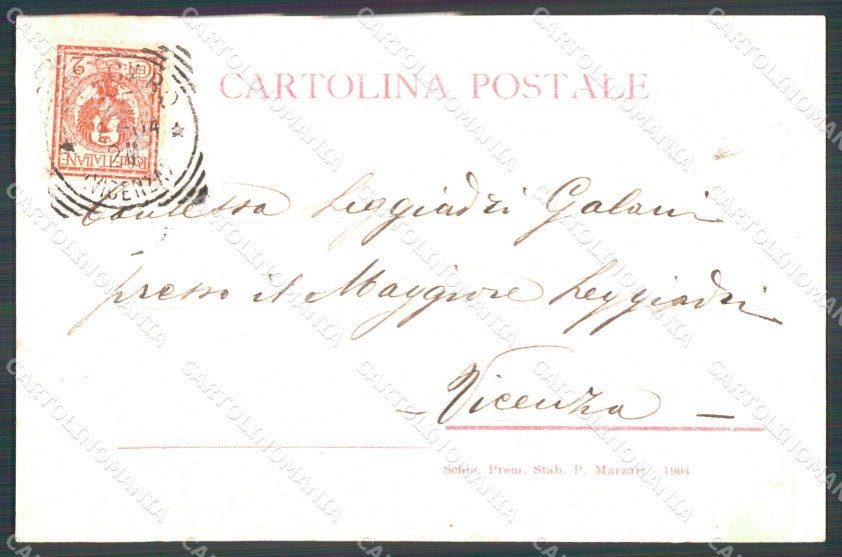 Militari II° Reggimento Fanteria Fugazze Corpo Musicale 1904 cartolina XF4199 – retro