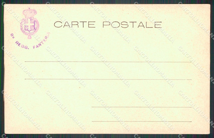 Militari Reggimentali III° Reggimento Fanteria Brigata Piemonte cartolina XF4202 – retro