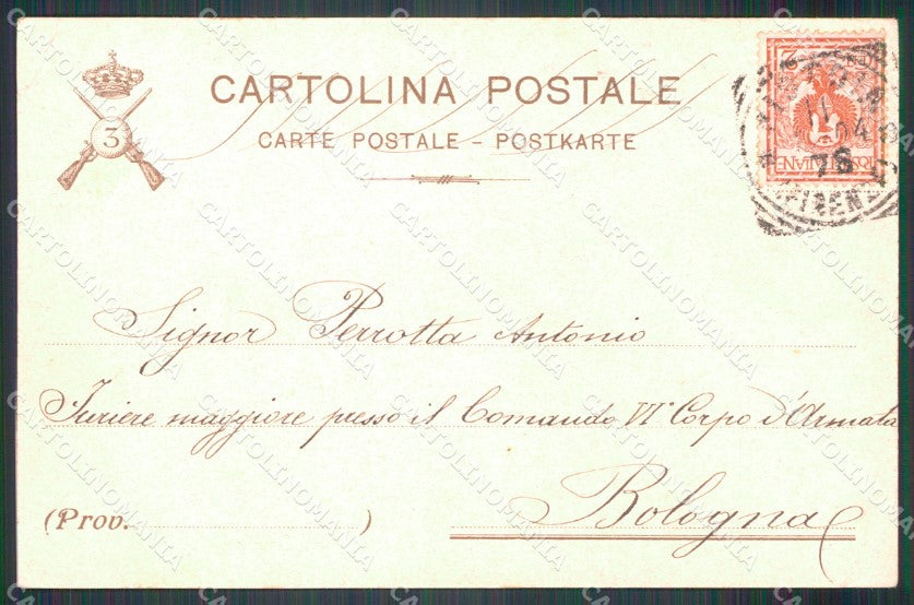 Militari III° Reggimento Fanteria Brigata Piemonte PIEGHINA cartolina XF4218 – retro