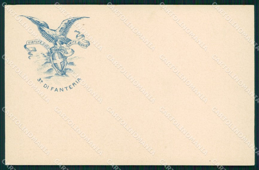 Militari Reggimentali III° Reggimento Fanteria Brigata Piemonte cartolina XF4226 – fronte