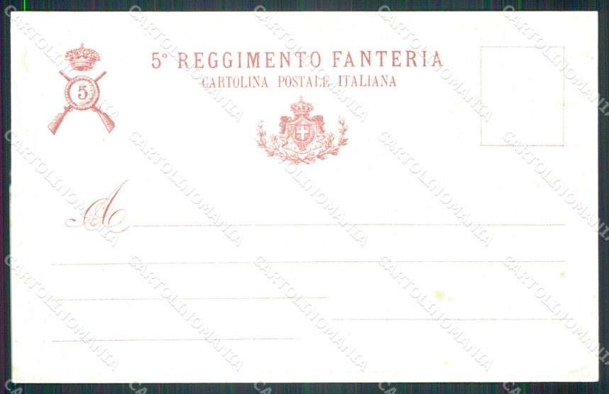 Militari V° Reggimento Fanteria Aosta Programma Musicale cartolina XF4265 – retro