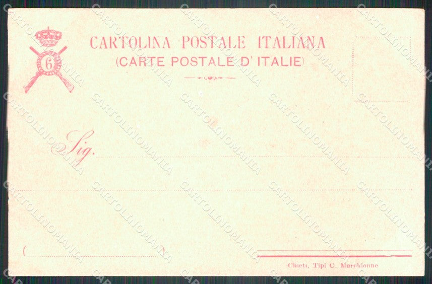 Militari Reggimentali VI° Reggimento Fanteria cartolina XF4276 – retro