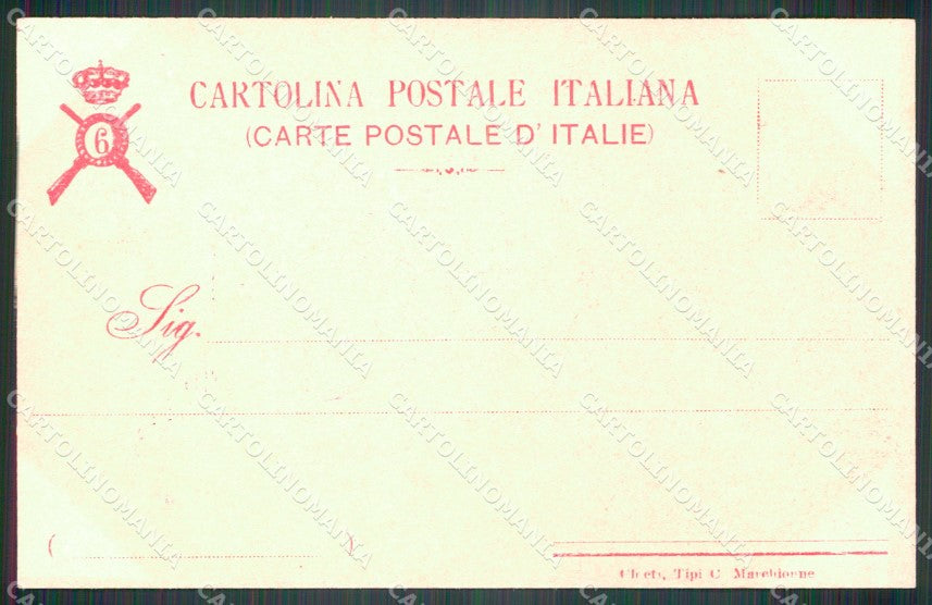 Militari Reggimentali VI° Reggimento Fanteria cartolina XF4277 – retro
