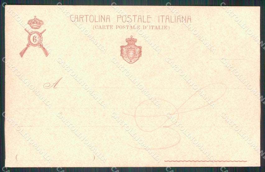 Militari Reggimentali VI° Reggimento Fanteria cartolina XF4289 – retro