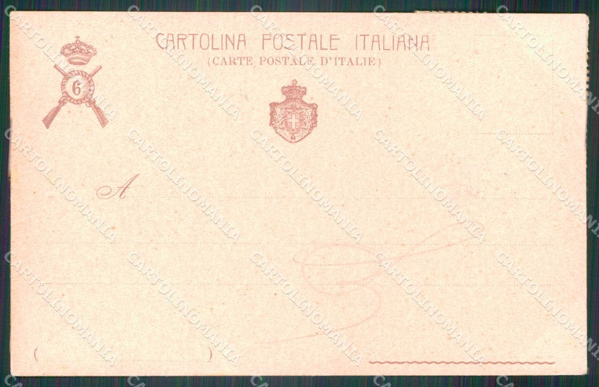 Militari Reggimentali VI° Reggimento Fanteria cartolina XF4290 – retro