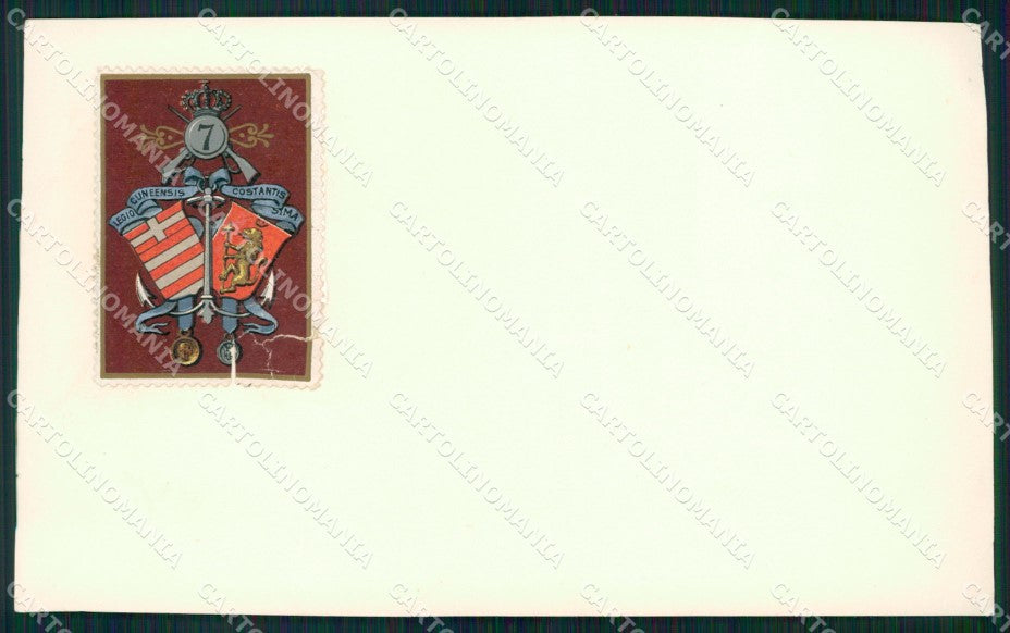 Militari Reggimentali VII° Reggimento Fanteria cartoncino XF4299 – fronte