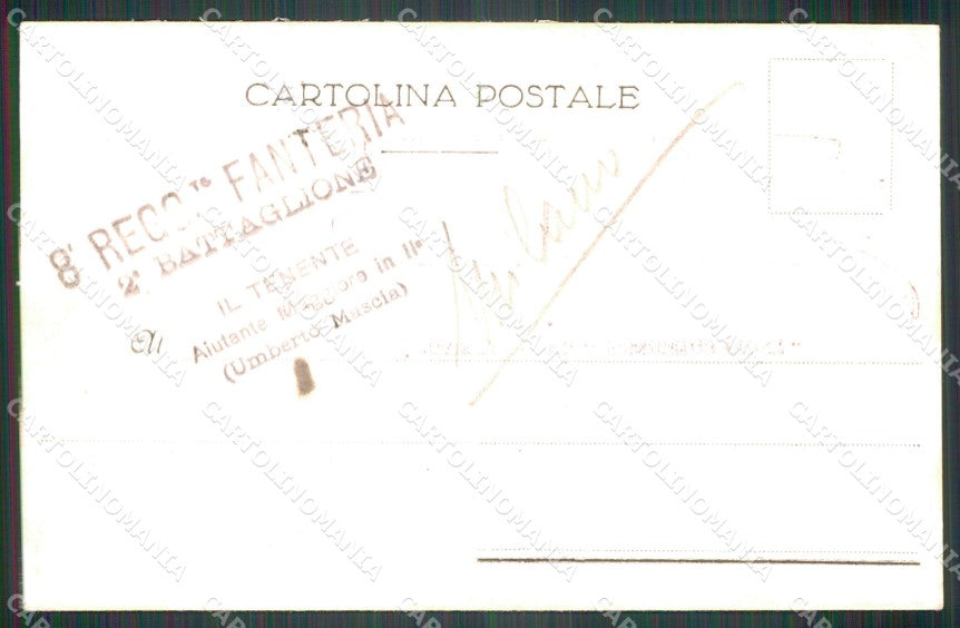 Militari Reggimentali VIII° Reggimento Fanteria cartolina XF4313 – retro