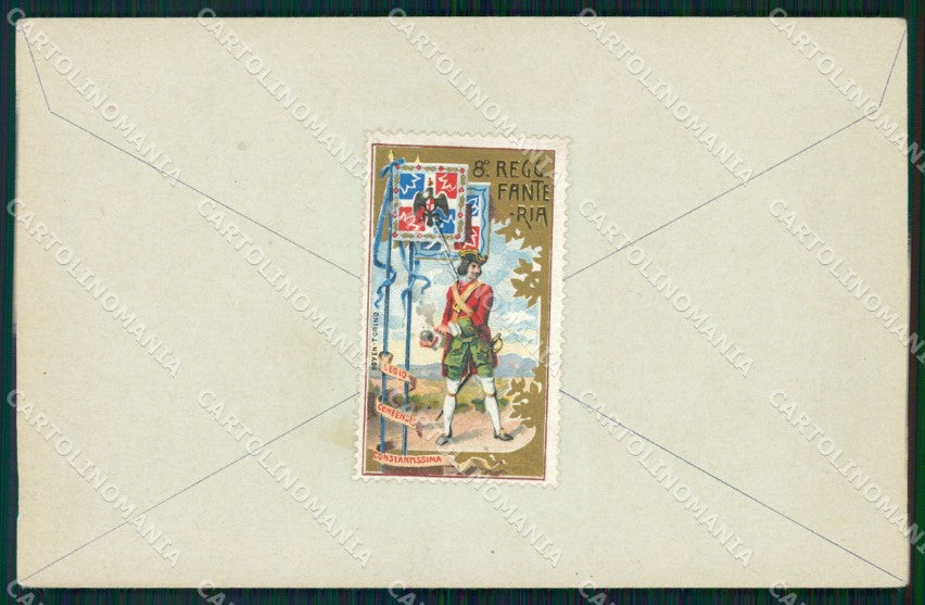 Militari Reggimentali VIII° Reggimento Fanteria cartolina XF4314 – fronte