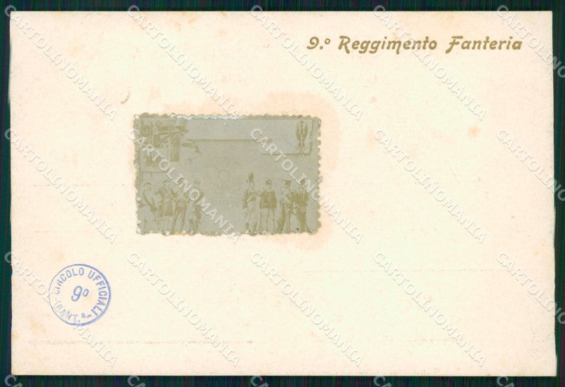 Militari Reggimentali IX° Reggimento Fanteria cartolina XF4344 – fronte
