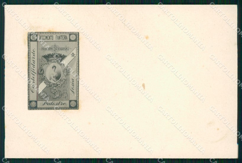 Militari Reggimentali X° Reggimento Fanteria cartolina XF4361 – fronte